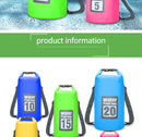 Mochila seca impermeável de 5l/10l/15l/20l/30l, saco de natação impermeável