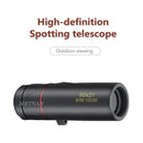Telescópio monocular hd de alta ampliação, à prova d'água, mini telescópio portátil, zoom militar, escopo 10x para viagens e caça