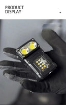 Multifuncional independente lanterna led ao ar livre mini luz de trabalho portá