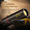 Telescópio monocular hd de alta ampliação, à prova d'água, mini telescópio portátil, zoom militar, escopo 10x para viagens e caça