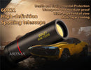 Telescópio monocular hd de alta ampliação, à prova d'água, mini telescópio portátil, zoom militar, escopo 10x para viagens e caça