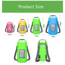 Mochila seca impermeável de 5l/10l/15l/20l/30l, saco de natação impermeável