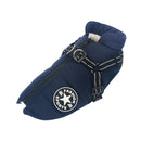 Jaqueta grande para cães de estimação com arnês inverno roupas quentes para