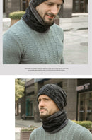 Chapéu de inverno para homens mulheres pulôver chapéu cachecol terno mais vel