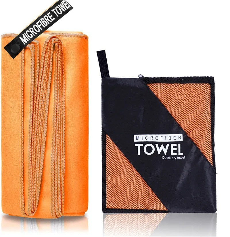 40x80/80x160cm toalha esportiva de secagem rápida azul cinza verde laranja nata