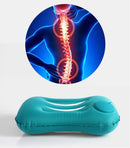 Travesseiro de viagem inflável, avião, carro, travesseiro dobrável, tipo impr