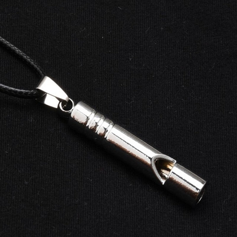 Apito de emergência de titânio alto portátil chaveiro colar apito edc chaveir