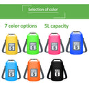 Mochila seca impermeável de 5l/10l/15l/20l/30l, saco de natação impermeável