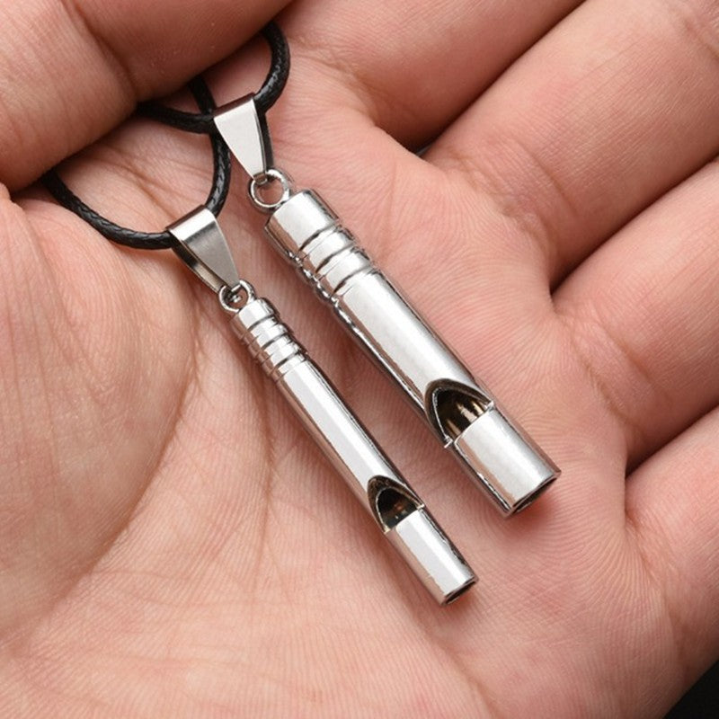 Apito de emergência de titânio alto portátil chaveiro colar apito edc chaveir