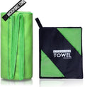 40x80/80x160cm toalha esportiva de secagem rápida azul cinza verde laranja nata