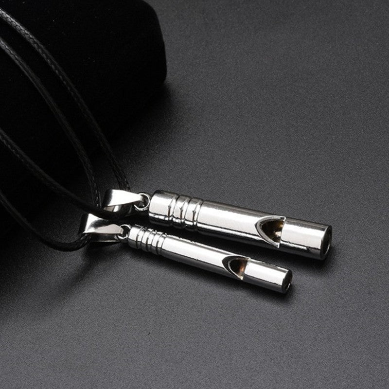 Apito de emergência de titânio alto portátil chaveiro colar apito edc chaveir