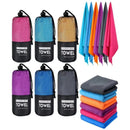 40x80/80x160cm toalha esportiva de secagem rápida azul cinza verde laranja nata