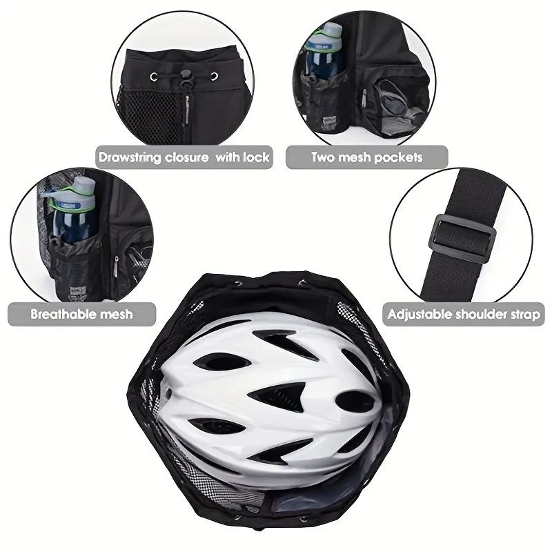 Mochila de malha com cordão para bolsa de natação com bolso molhado Mochila d