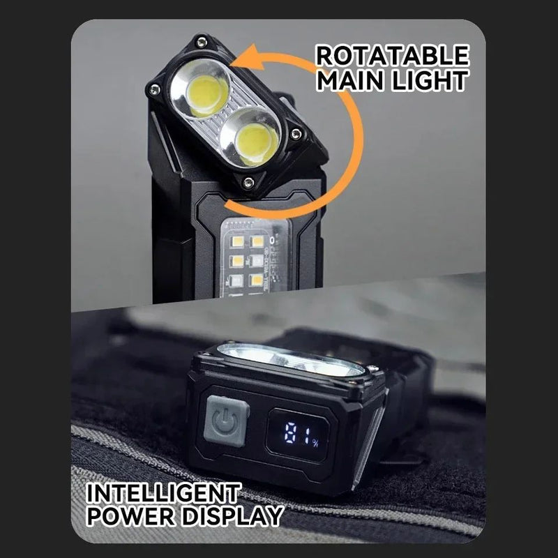 Multifuncional independente lanterna led ao ar livre mini luz de trabalho portá