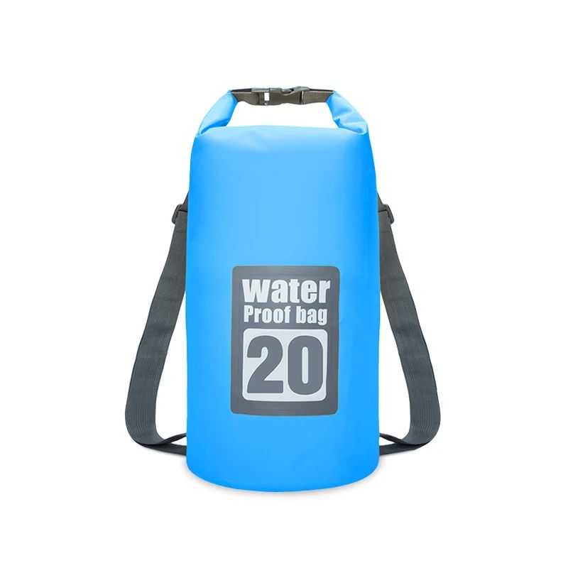 Mochila seca impermeável de 5l/10l/15l/20l/30l, saco de natação impermeável