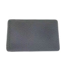 Tapete de areia para gatos com presente, camada dupla, à prova d&