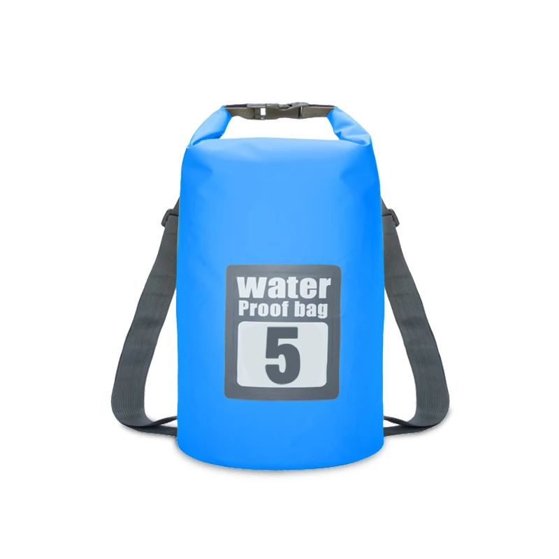Mochila seca impermeável de 5l/10l/15l/20l/30l, saco de natação impermeável