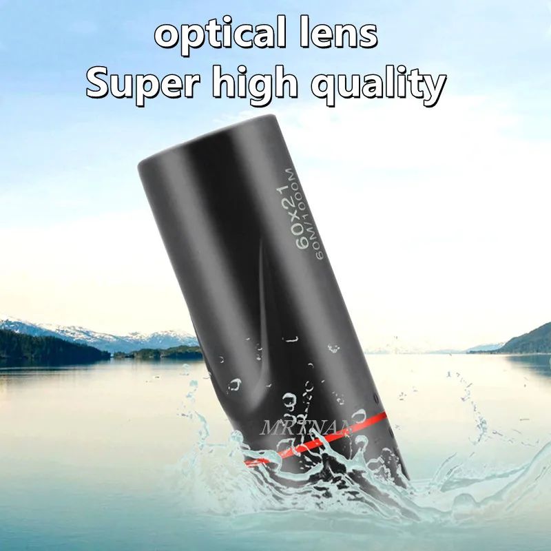 Telescópio monocular hd de alta ampliação, à prova d'água, mini telescópio portátil, zoom militar, escopo 10x para viagens e caça