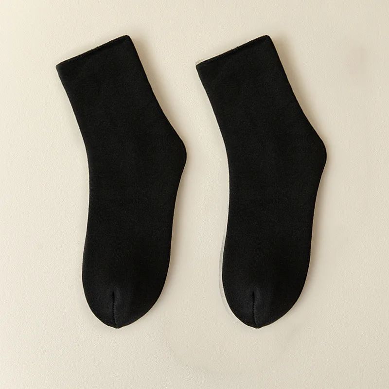 2 pares meias de inverno masculinas quentes absorventes botas de neve térmicas