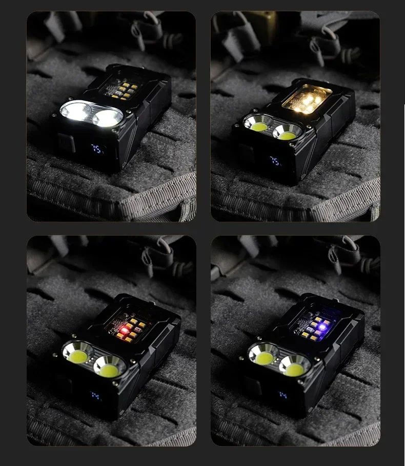 Multifuncional independente lanterna led ao ar livre mini luz de trabalho portá