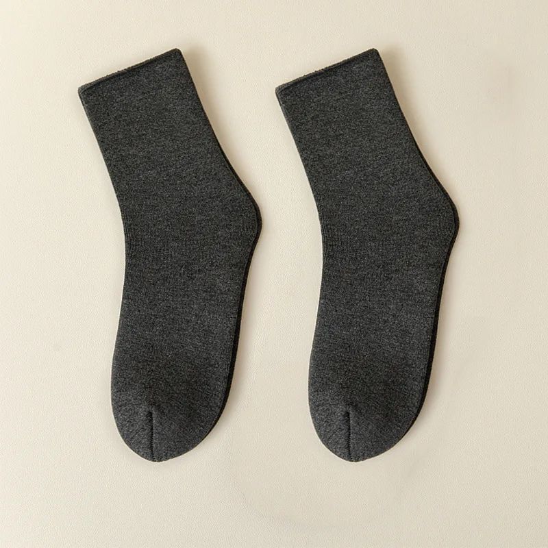 2 pares meias de inverno masculinas quentes absorventes botas de neve térmicas