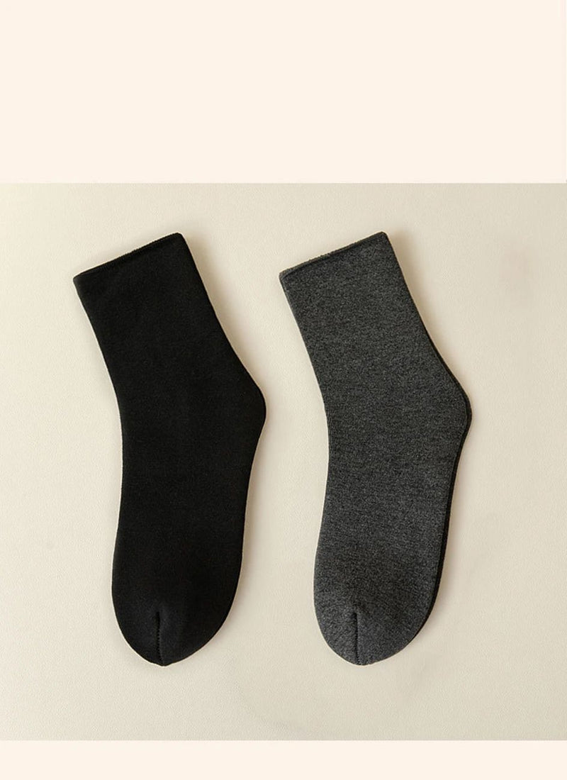 2 pares meias de inverno masculinas quentes absorventes botas de neve térmicas