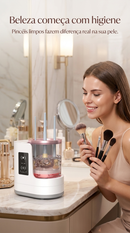 Máquina de Limpeza de Pincéis – PureBrush™ – Menos Bactérias, Mais Cuidado com a Pele