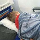 Travesseiro inflável portátil para descanso de pés, para viagem, portátil, a