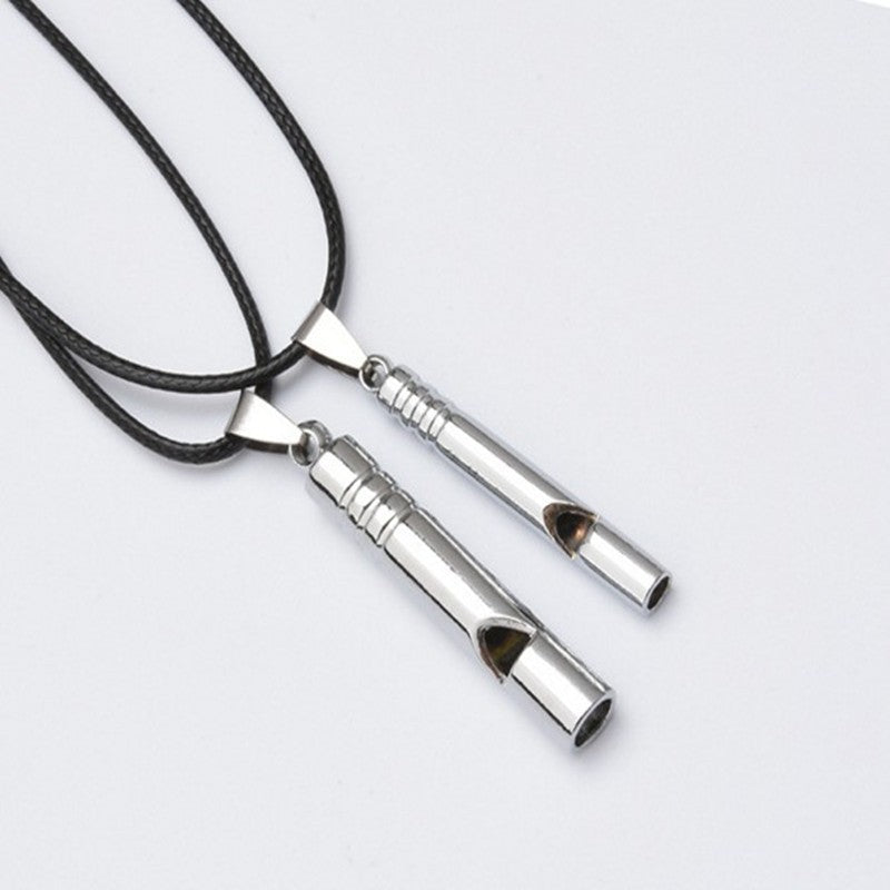 Apito de emergência de titânio alto portátil chaveiro colar apito edc chaveir