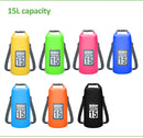 Mochila seca impermeável de 5l/10l/15l/20l/30l, saco de natação impermeável