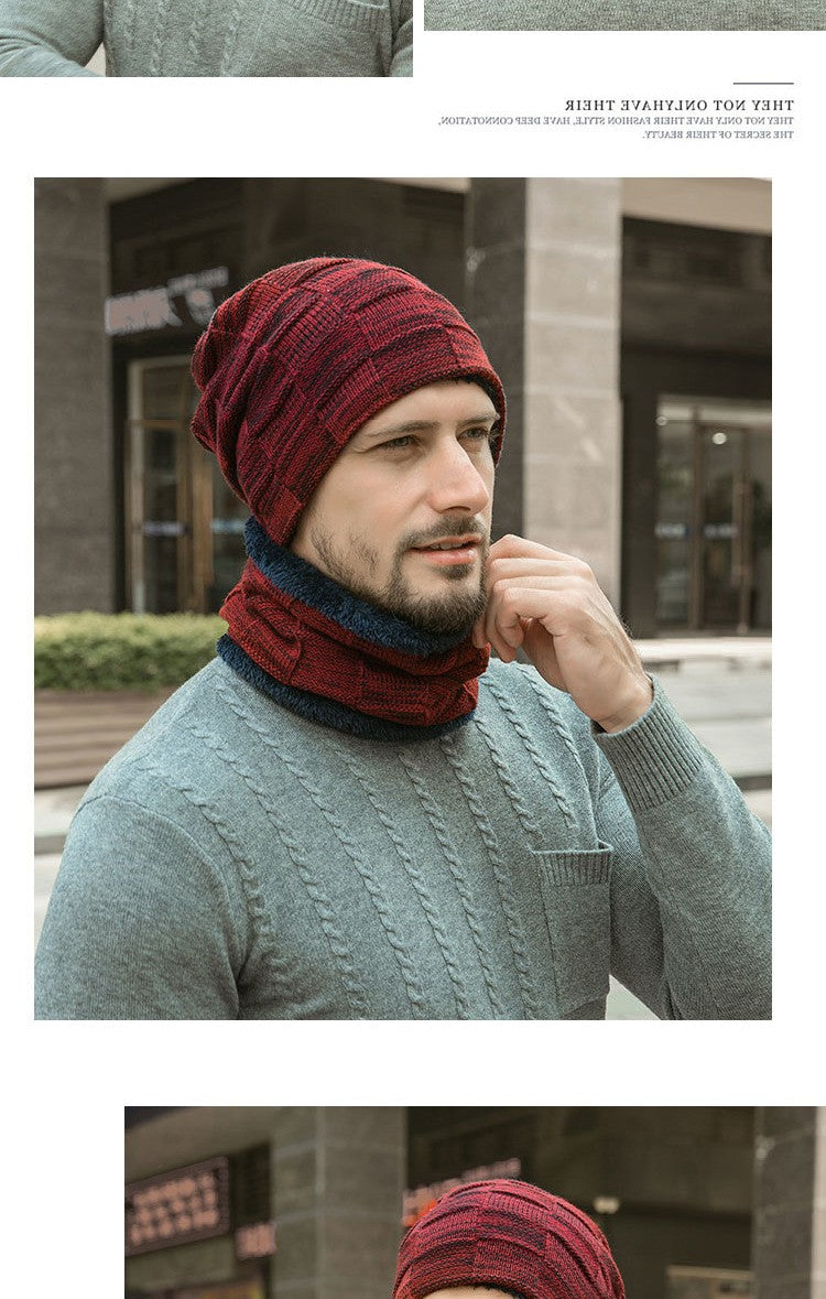 Chapéu de inverno para homens mulheres pulôver chapéu cachecol terno mais vel