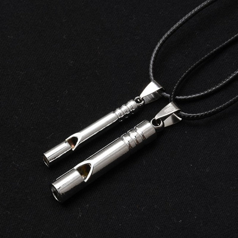 Apito de emergência de titânio alto portátil chaveiro colar apito edc chaveir