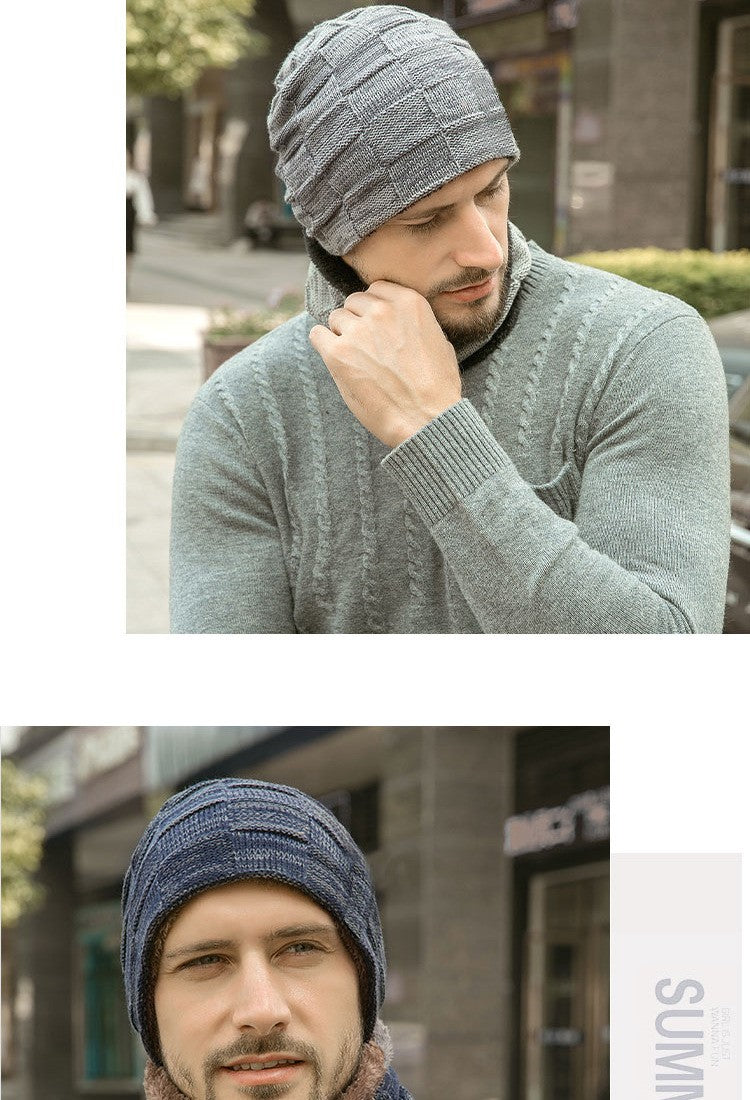 Chapéu de inverno para homens mulheres pulôver chapéu cachecol terno mais vel