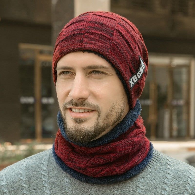 Chapéu de inverno para homens mulheres pulôver chapéu cachecol terno mais vel